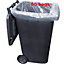 Bin Bags Clear Heavy Duty Wheelie Liners Refuse Sacks UK Made Strong Large 50 bags