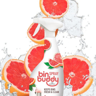 Bin Buddy Refreshing Spray Clean Dustbin Freshener Pink Grapefruit 500ml