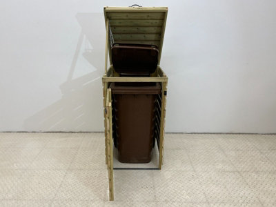 BinBreeze wheelie bin storage unit, Single,