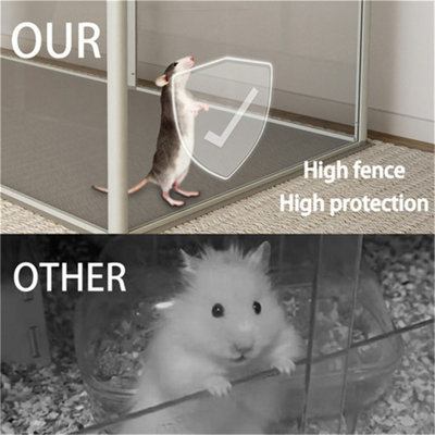 Bingopaw 124x63x40CM Small Pet Animal Acrylic Play Pen Run