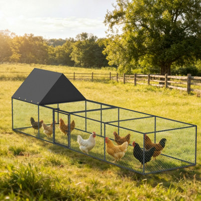 Bingopaw 319.5x81x90cm Chicken Coop, Hen Poultry Ark Elevated House ...