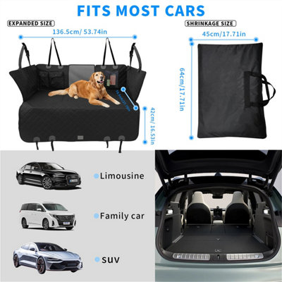 Bingopaw Large Back Seat Extender Dog Car Seat Cover Dog Hammock
