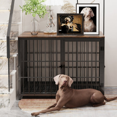 Bingopaw XL Industrial Dog Crate with with Tray Pet Dog Kennel Cage ...