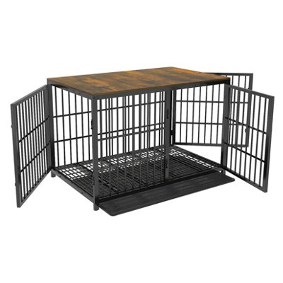 Cage Tray IPetboom 2-Pack Stainless Steel Dog Crate Trays 15