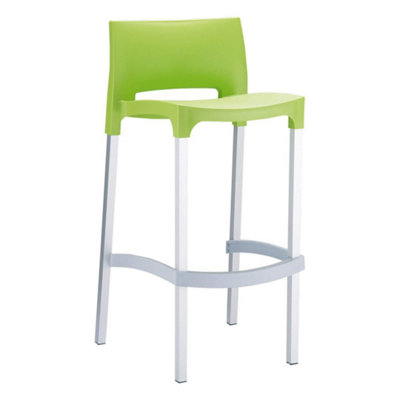 Light green store bar stools