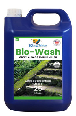 Bio-Wash Green Algae Killer - Removes growth on exterior hard surfaces