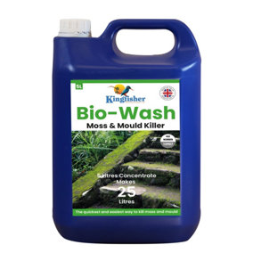 Bio-Wash Moss and Algae Killer - Removes growth on exterior hard surfaces