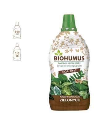 BIOHUMUS, ORGANIC FERTILIZER FOR GREEN PLANTS - 0.5L