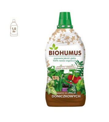 BIOHUMUS, ORGANIC FERTILIZER FOR POTTED PLANTS - 1 L