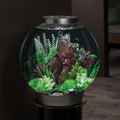 BiOrb Classic 105L Aquarium Fish Tank in Silver with MCR LED Lighting