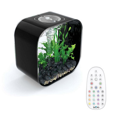 BiOrb LIFE 30L Aquarium Fish Tank in Black with Multi Colour LED