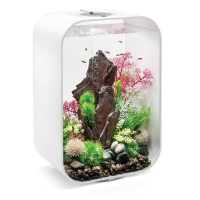 BiOrb LIFE 45L Aquarium Fish Tank in White with Multi Colour LED