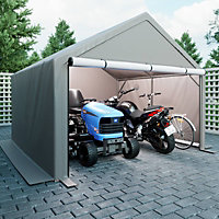 Birchtree 10X10FT Garden Waterproof Anti-UV Storage Tent Bike Shed Steel Frame Zipper Door