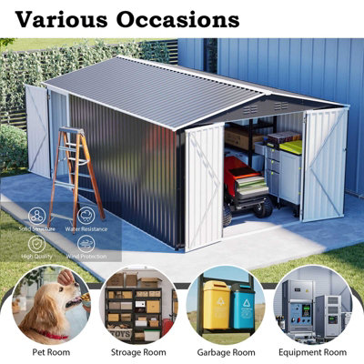 p*7様 warehouse lot2192 サイズ38 Lifetime 9.5'x7′ Heavy Duty Apex Plastic Shed – Rough Cut X