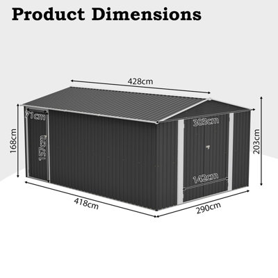 p*7様 warehouse lot2192 サイズ38 Lifetime 9.5'x7′ Heavy Duty Apex Plastic Shed – Rough Cut X