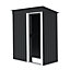 Birchtree 3X5FT Metal Garden Shed Pent Roof Outdoor Storage Cabinet House Anthracite