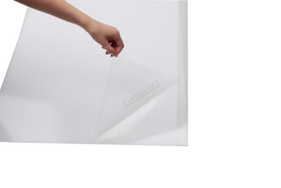 Birchtree 4MM Polycarbonate Greenhouse Sheets 14PCS Twinwall Roofing For Outdoor Glazing Panels Shed Panel Solid PS01 Clear - 8