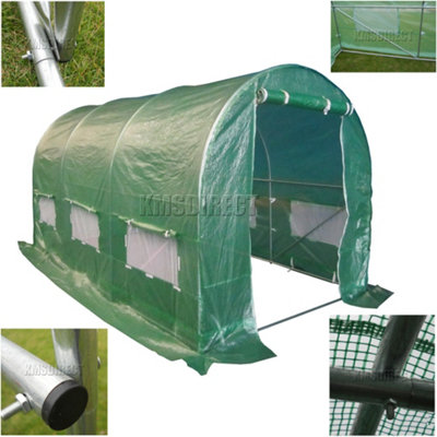 Birchtree 4mx2mx2m Fully Galvanised Frame Polytunnel Greenhouse Pollytunnel Poly Tunnel