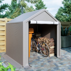 Birchtree 6.2X5.6FT Garden Waterproof Anti-UV Storage Tent Bike Shed Steel Zipper Door