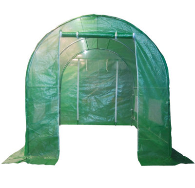 Birchtree Galvanised Steel Frame Polytunnel Greenhouse Pollytunnel Poly Tunnel 2.5m x 2m