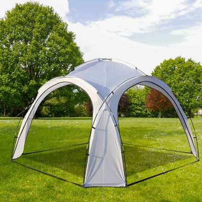 BIRCHTREE Garden 3.5M Dome Gazebo Shelter Party Tent UV Protection Canopy Marquee White DIY at B Q