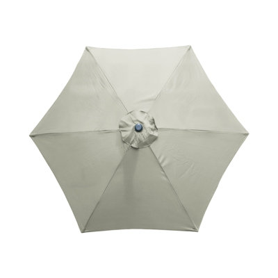 Birchtree Garden Parasol Tilt Crank Patio Sunshade Umbrella Aluminium 2.5M Beige - 5