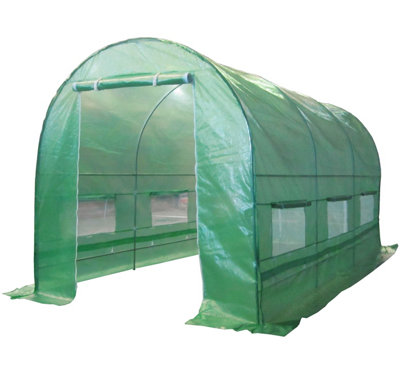 Birchtree New Galvanised Steel Frame Polytunnel Greenhouse Pollytunnel ...