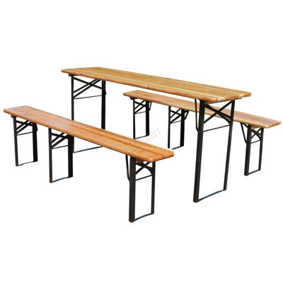 Vintage folding outlet picnic table