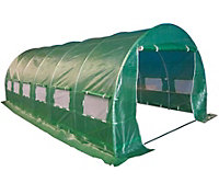 Birchtree Polytunnel 6m x 3m Quality 6 Section Greenhouse Galvanised Frame Pollytunnel