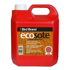 Bird Brand 4 Litre Ecosote Wood Preserver - Red