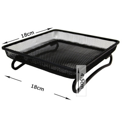 Bird Feeder raised metal micromesh wire Tray - 8