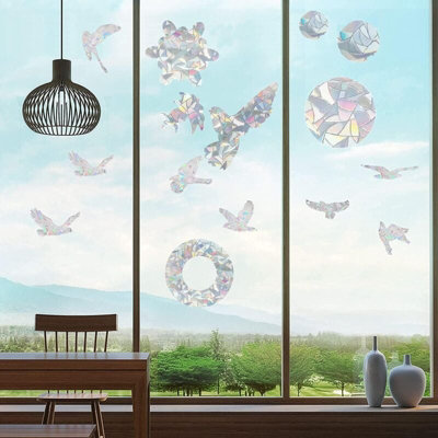 Bird Stickers Anti Collision Window Decals Glass Door Protector ...