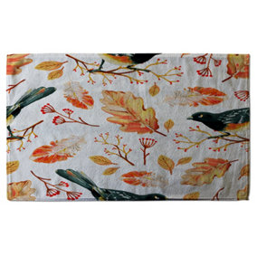 Birds & Leaves in Autumn (Bath Towel) / Default Title