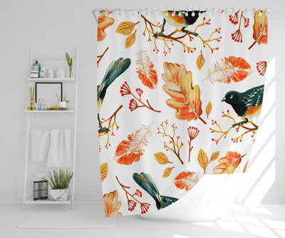 Birds & Leaves in Autumn (Shower Curtain) / Default Title Price Comparisons | Compare The Build