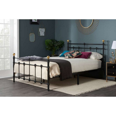 Birlea Atlas Double Bed Frame In Black 