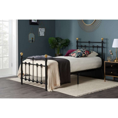 Birlea Atlas Single Bed Frame In Black | DIY at B&Q