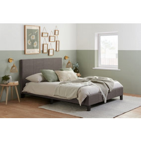 Birlea Berlin King Bed Frame In Grey Fabric