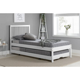 Birlea Buxton Trundle Bed Frame In White