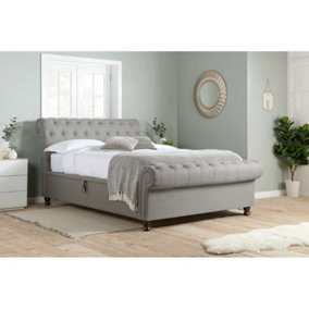 Birlea Castello Double Side Ottoman Bed Grey