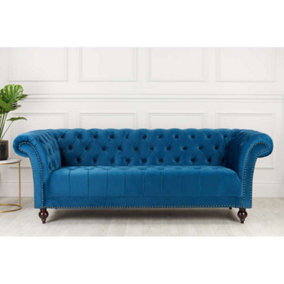 Birlea Chester 3 Seater Sofa Blue