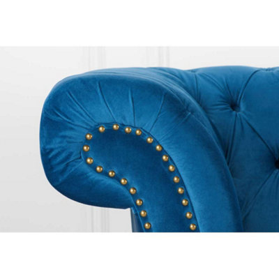 Birlea Chester 3 Seater Sofa Blue
