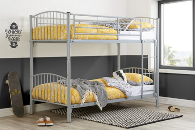 Birlea Corfu Bunk Bed Frame In Silver