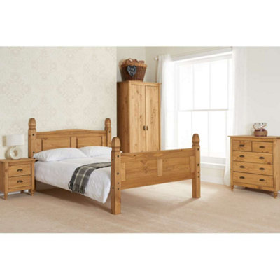 Birlea Corona High End Double Bed Pine