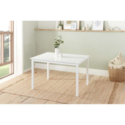 Buy Birlea Cottesmore Rectangle Dining Table White | DIY at B&Q