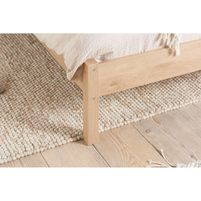 Margot King Rattan Bed Oak