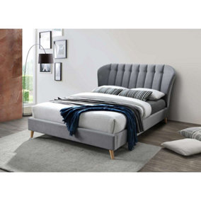 Birlea Elm Double Bed Frame In Grey