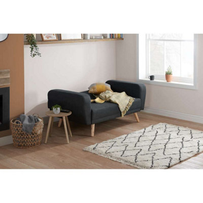 Birlea Farrow Medium Sofa Bed In Grey Fabric