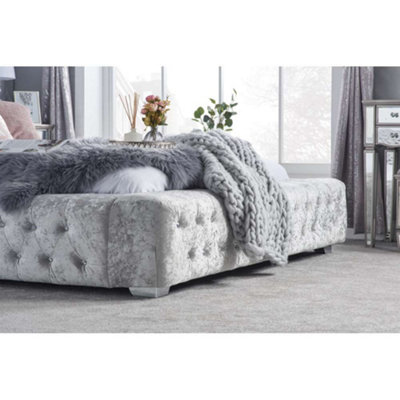 Birlea Grande Super King Bed Frame In Grey DIY at B Q