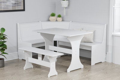 Corner dining discount table with storage