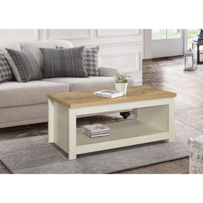 Birlea Highgate Coffee Table Cream & Oak | DIY At B&Q